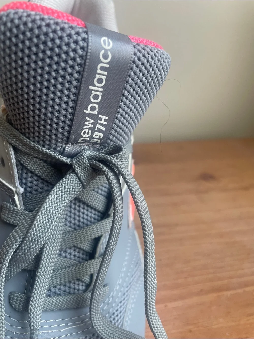 New Balance Gray and Coral Women's Athletic Sneakers